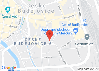 Map to Centrum města České Budějovice, České Budějovice, 37001