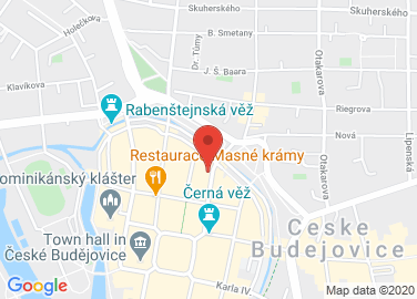 Map to U Černé věže 300/15, České Budějovice, 37001