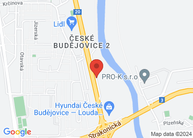 Map to U Staré trati, České Budějovice, 37011