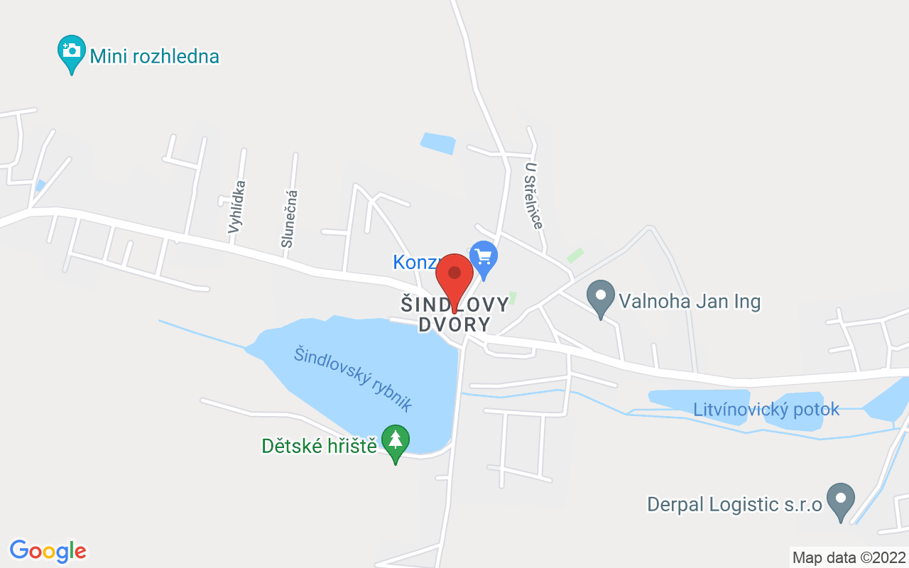 Map to Šindlovy Dvory, České Budějovice, 37001