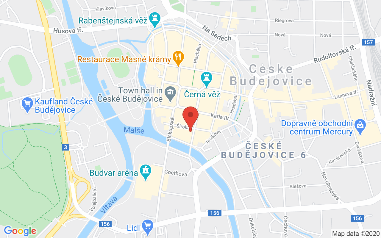 Map to Dr. Stejskala 433/8, České Budějovice, 37001