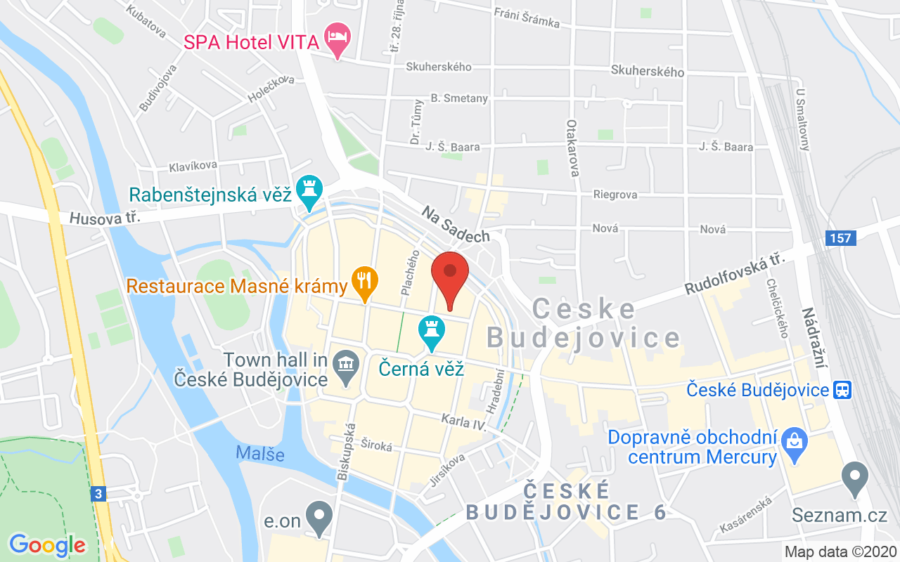 Map to Hroznová 10, České Budějovice, 37001