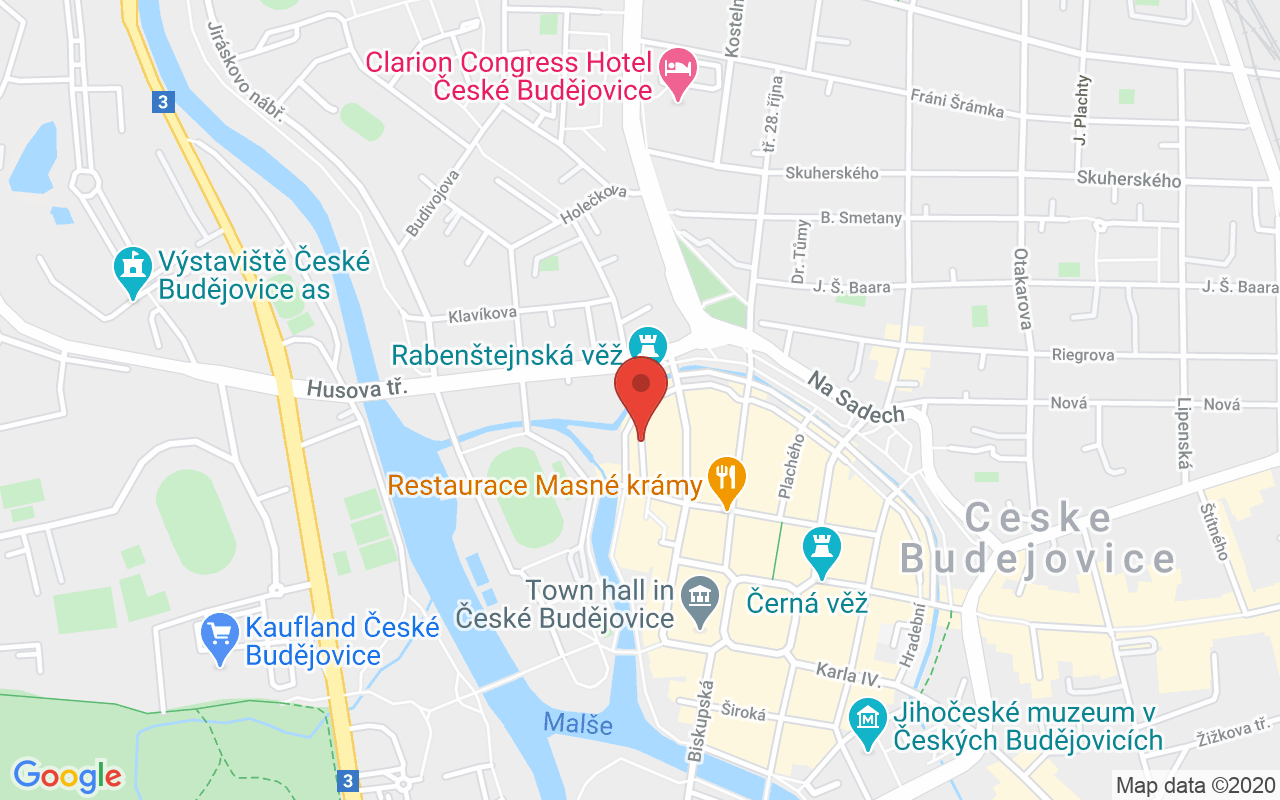 Map to Panská ul., České Budějovice, 37001