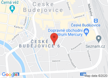 Map to Žižkova třída 220/15, České Budějovice, 37001