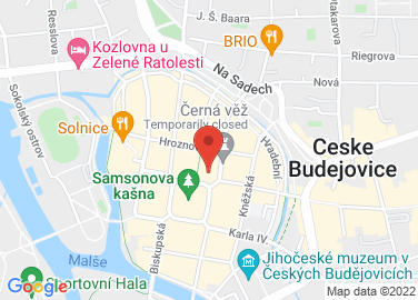 Map to Náměstí Přemysla Otakara II. 17, České Budějovice, 37001