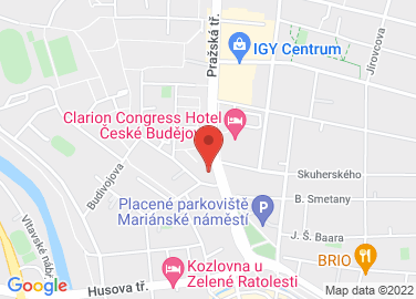 Map to Pražská 19, České Budějovice, 37004