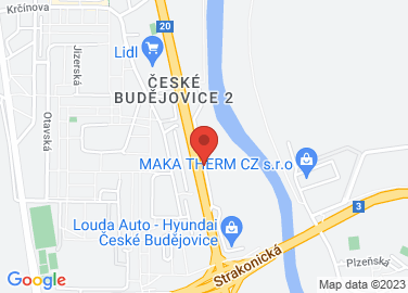 Map to U Staré Trati, České Budějovice, 37001