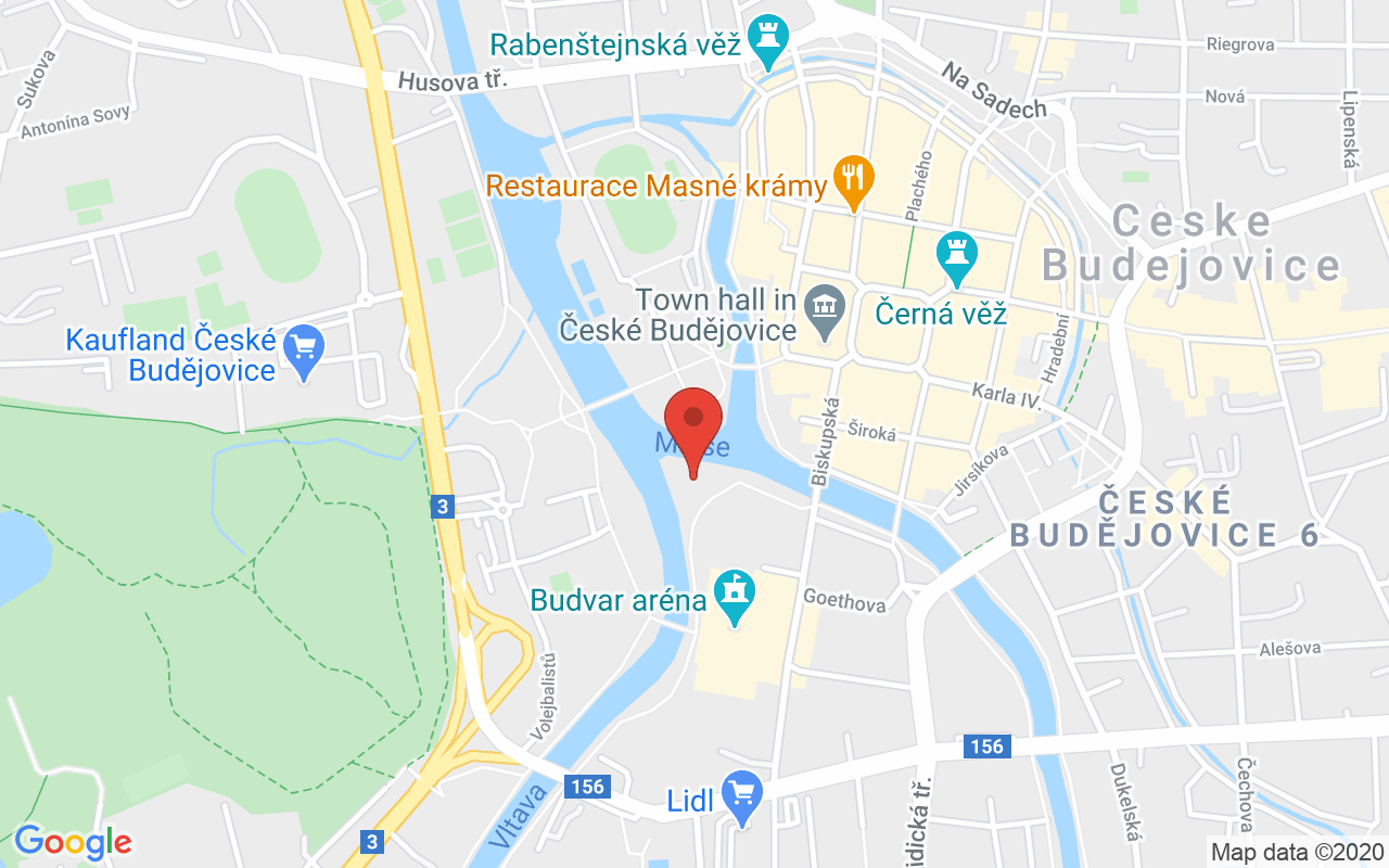 Map to Zátkovo nábřeží 9/4, České Budějovice, 37001