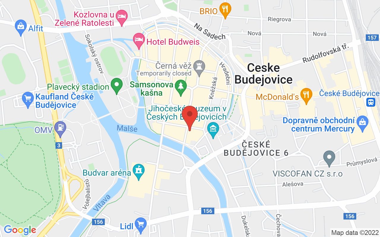 Map to Dr. Stejskala 427/13, České Budějovice, 37001