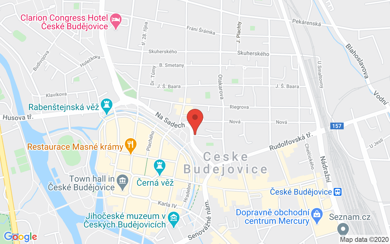 Map to Na sadech 18, České Budějovice, 37001