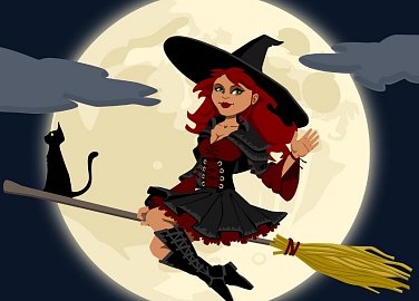 Witches burning