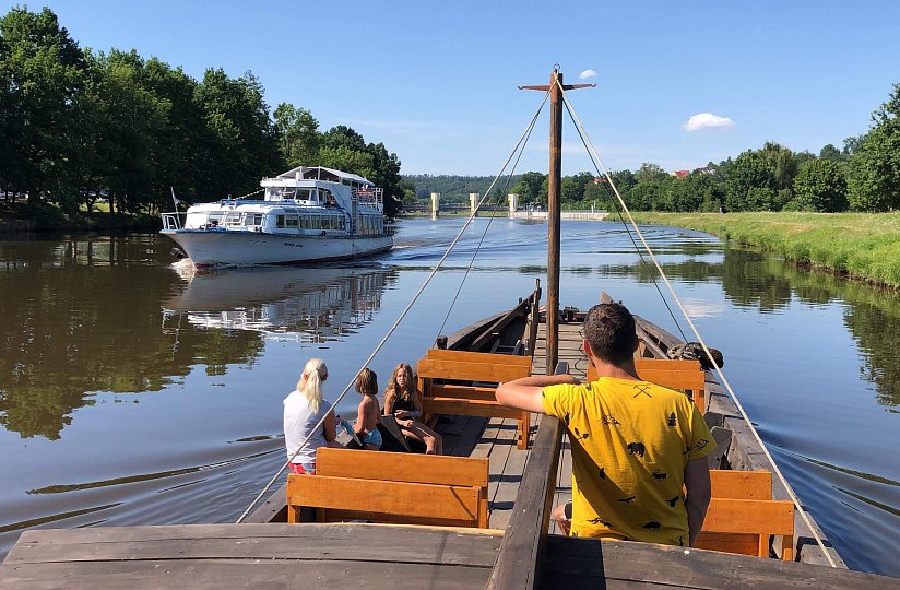 Boats on the Vltava Water