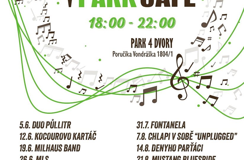 Hudební čtvrtky v Park Cafe