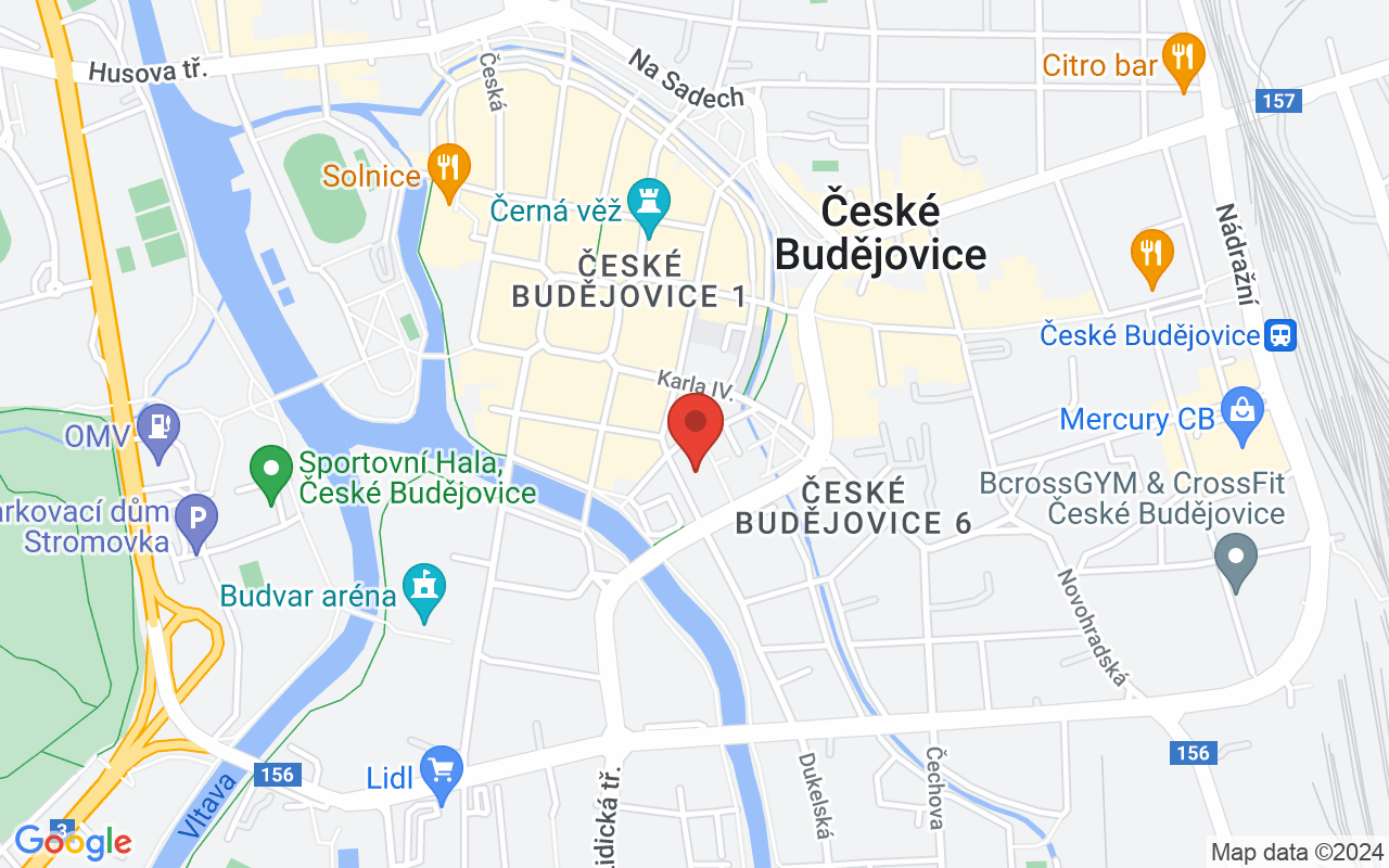 Map to Dukelská 1, České Budějovice, 37001