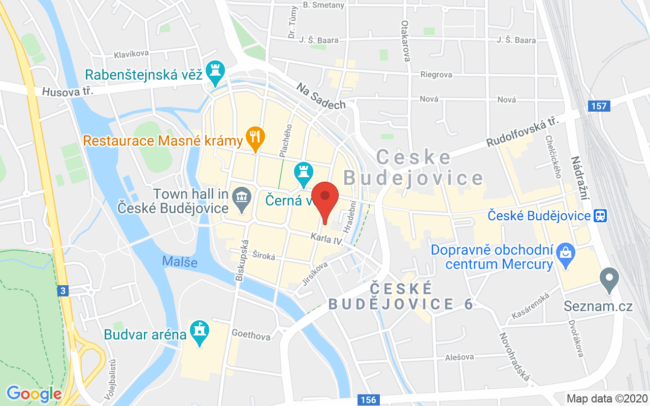 Map to Kněžská 411/6, České Budějovice, 37001